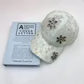 Elegante cappello da baseball in pizzo verde chiaro con fiori di strass da donna - Adulto, Regolabile / Verde chiaro