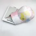 Berretto da baseball donna con strass, motivo tie-dye e fibbia in metallo con logo H - Adulto, Regolabile / Bianco
