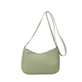 Sac à bandoulière minimaliste vert clair en similicuir avec finition mate lisse - Vert