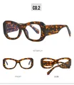 Detailed multi-angle views of tortoiseshell oval frame blue light blocking glasses - Tortoiseshell Frame