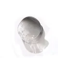 Dettaglio molletta per capelli rotonda in resina con sfumatura grigia e finitura lucida - Grigio scuro sfumato