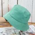 Détails du chapeau bob vert menthe montrant les surpiqûres et les œillets d'aération - Réglable / Vert Herbe