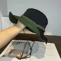 Détail du chapeau de soleil à séchage rapide avec mentonnière réglable et bicolore - M(56-58cm) / Noir