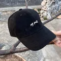 Dettaglio cappellino da baseball nero in cotone con ricamo corsivo my putt - Taglia Regolare (54-59) / Nero