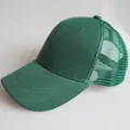 Klassische waldgrüne Trucker-Mütze mit atmungsaktivem Mesh-Rücken und Baumwollvisier - Verstellbar / Grün