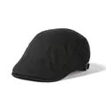 Gorra plana clásica negra con hebilla metálica ajustable y estilo retro unisex - Ajustable / Negro