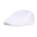 Détail du tissu en maille blanche respirante et de la texture alvéolée de la casquette plate - M / Blanc