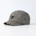 Berretto da baseball a 5 pannelli grigio scuro con trama a rete e stile vintage outdoor - Regolabile / Grigio