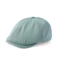 Casquette gavroche vintage vert sauge en sergé de coton avec visière renforcée - Réglable / Bleu