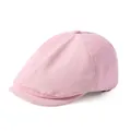 Detailansicht der rosa Schirmmütze aus Baumwolle mit Fokus auf Stoffstruktur und Form - Verstellbar / Rosa