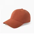 Quick-dry mesh baseball cap for large heads featuring breathable laser-cut holes in orange - Adjustable / Orange