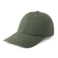 Casquette de baseball vert foncé à séchage rapide avec motif de feuille d'érable perforé - Réglable / Vert Militaire