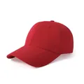 Red quick-dry mesh baseball cap for large head sizes featuring a classic curved brim - Adjustable / Red