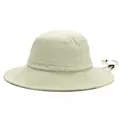 Outdoor light green sun hat with wide brim, breathable mesh and windproof strap for sun protection - One Size / Light Green