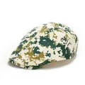 Béret plat respirant avec motif camouflage numérique vert pour protection solaire - Réglable / Vert Camouflage
