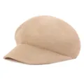 Beige woven newsboy cap with breathable texture for summer, stylish sun hat for men and women - M / Beige