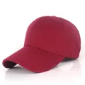 Casquette de baseball rouge bordeaux en sergé de coton avec œillets respirants - Réglable / Bordeaux