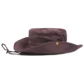 Dark brown outdoor sun hat with breathable mesh and adjustable chin strap - 55-59cm / Coffee