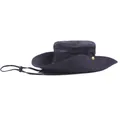 Chapeau de soleil d'extérieur noir pour homme avec maille et mentonnière réglable - 55-59cm / Bleu marine