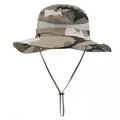 Sonnenhut für Herren in Wüsten-Camo mit Mesh-Gewebe und verstellbarem Kinnriemen - Einheitsgröße 58cm / Off-White