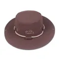 Dark brown quick-dry outdoor bucket hat with wide brim and travelers embroidery - One Size / Coffee
