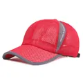 Berretto da baseball in mesh rosso con scritta Advocate Sports 2020 per lo sport - Regolabile / Rosso