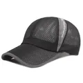 Berretto da baseball in mesh nero traspirante con striscia Hat Advocate Sports 2020 - Regolabile / Nero