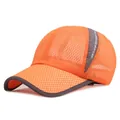 Breathable orange mesh baseball cap with Hat Advocate Sports 2020 printing - Adjustable / Orange