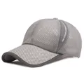 Grey mesh baseball cap with Advocate Sports 2020 printing for sun protection - Adjustable / Light Gray