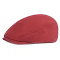 Béret classique bordeaux en coton de style vintage pour hommes et femmes, look épuré - Rouge