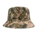 Gros plan du chapeau de soleil camouflage numérique avec des coutures renforcées - M / Petit Camo Vert Armée