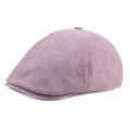 Light purple herringbone newsboy cap with classic paneled design and matching top button - Adjustable / Dusty Pink