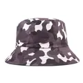 Détail du chapeau bob camouflage avec coutures renforcées et calotte plate robuste - M / Grand Camo Blanc Grisâtre
