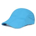 Casquette de baseball bleu ciel respirante avec maille aérée pour protection solaire d'été - Bleu