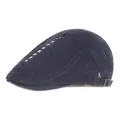Casquette plate bleu marine avec fermeture éclair Follow Me et boucle réglable - Réglable / Bleu marine