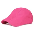 Casquette en mesh rose respirante avec perforations laser et protection solaire été - Rose rouge