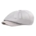 Berretto in rete traspirante grigio chiaro per uomo e donna con visiera in tinta - M(56-58cm) / Grigio chiaro