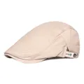 Béret classique beige avec boucle en métal réglable et détail de sangle EXPERIENCE - Réglable / Kaki