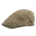 Détail de la casquette en toile kaki avec bords effilochés et boucle en métal réglable - Réglable / Vert Militaire