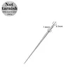 Macro-opname van de 316L chirurgisch stalen insertiepen voor piercings, 1,6 mm en 0,5 mm - Piercing Positioneringsstijl (316PGP002-S1605)