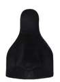 Detail of matte black silicone facial model showing smooth anatomical contours for medical use - Nose Model / Black