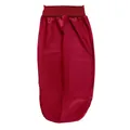 Long satin bonnet for long hair protection in burgundy with elastic headband - Burgundy