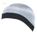 Cuffia wave in seta argento da uomo con ampia fascia elastica per la cura dei capelli - Taglia unica / Grigio