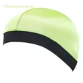 Berretto in raso verde fluorescente con fascia elastica nera per acconciatura wave - Taglia unica / Verde Fluorescente