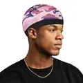 Durag mimetico rosa e viola con fascia elastica nera per uomo e donna silky wave cap - Viola