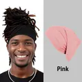 Pink elastic durag for dreadlocks protection with soft fabric and durable stitching - Pink