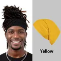 Detailed comparison of elastic multi-use headbands in black and yellow styles - Yellow