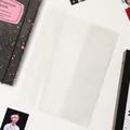 A5-ordnerhoes met transparante zilveren glitters voor het opbergen van fotokaarten - Glitter Bindomslag Beschermer
