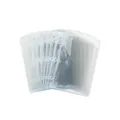 Transparent 6-hole inner sleeves for mini binders made of clear glitter PVC plastic - 3-Hole PVC Transparent Sleeve Refill
