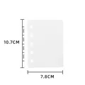 Transparente M5 Mini Fotoalbum Einlegeblätter mit 5-Loch-Design für Ordnerkarten - M5 Ordner-Trennblatt 1 Stück